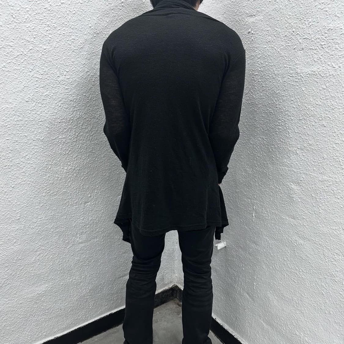 Black drape long cardigan 상품이미지8
