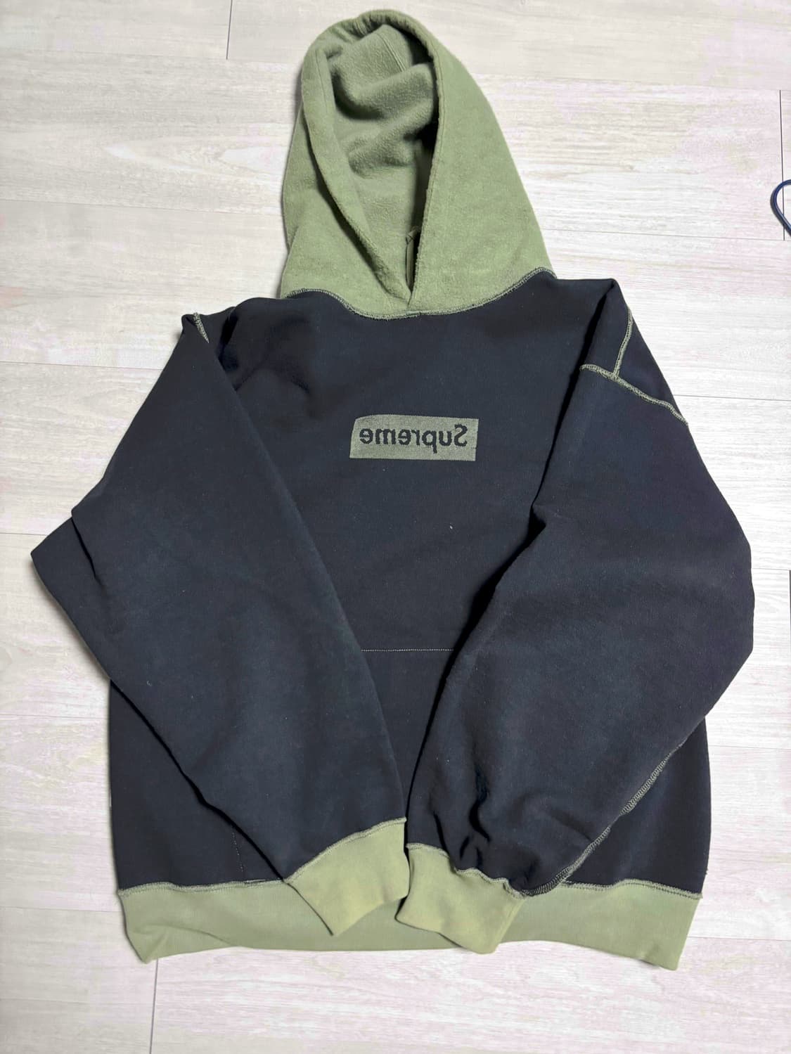 슈프림 인사이드 아웃 후드 xl 상품이미지2