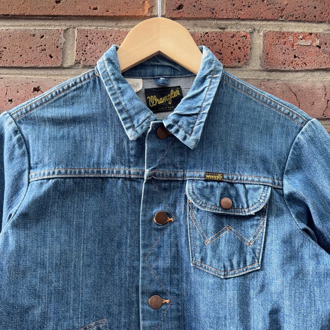 70s USA 랭글러 Wrangler 데님 트러커 자켓 상품이미지3