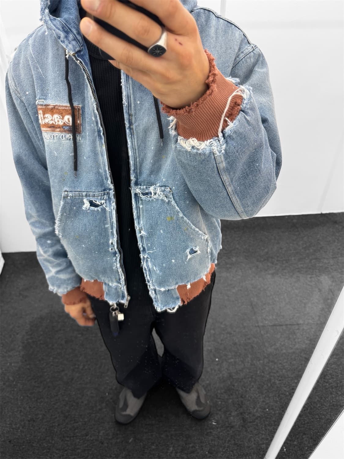 빈티지 데님 워크자켓 상품이미지3