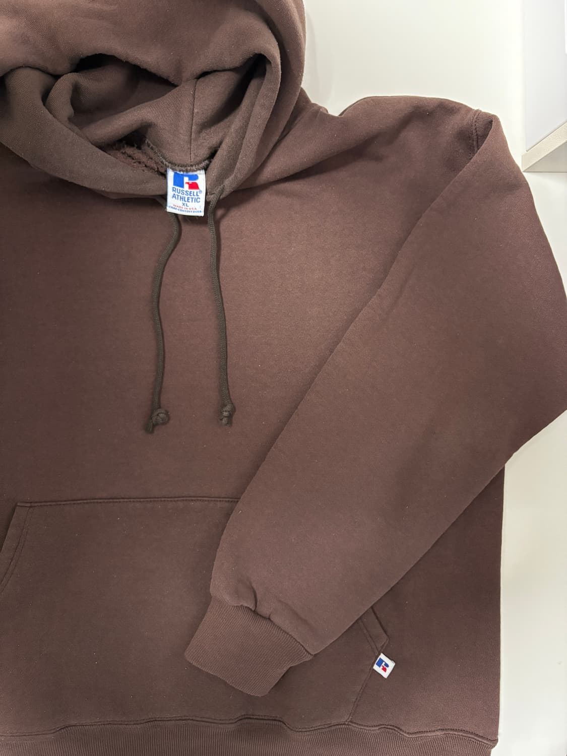 90s 미제 usa 러셀 후드 브라운 xl 상품이미지4