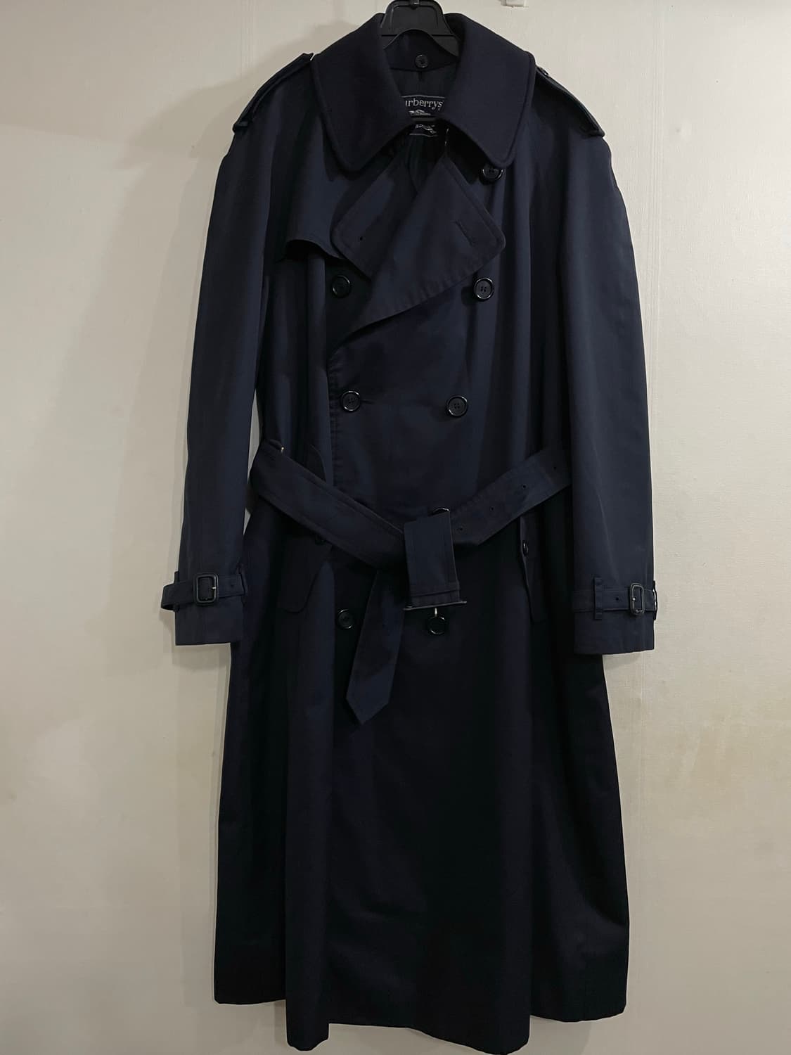 버버리 더블 브레스티드 트렌치 코트 네이비 42R 상품이미지1