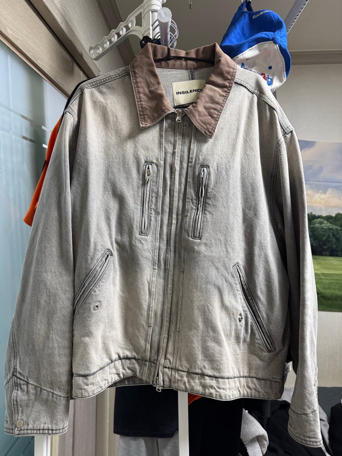 [M] 인사일런스의 워시드 데님 워크 자켓 상품이미지3