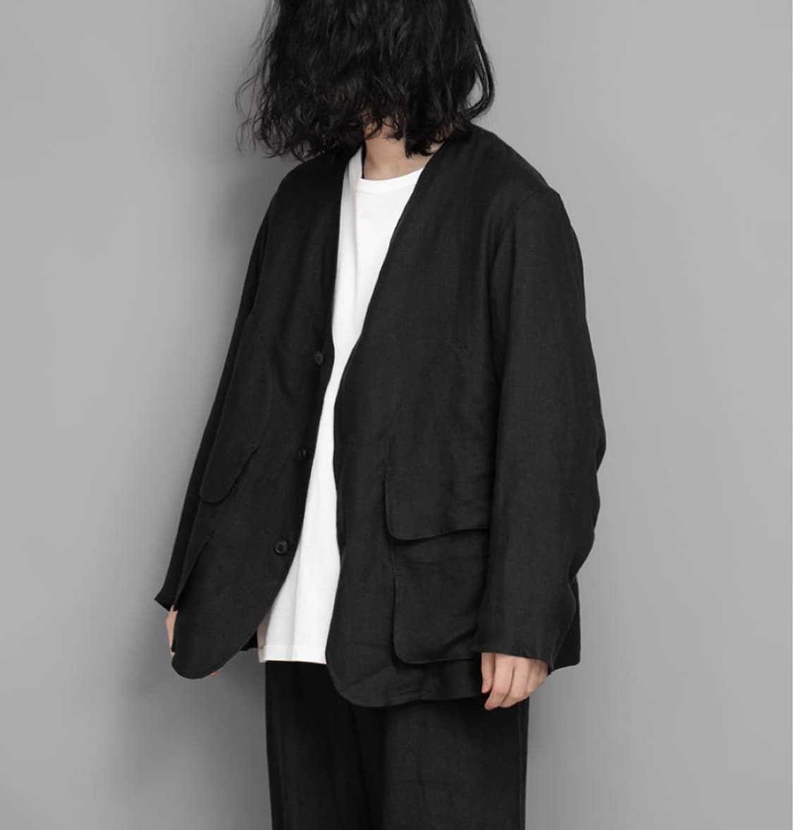 [2]코모리 COMOLI 코튼 새틴 몰스킨 헌팅자켓 상품이미지2