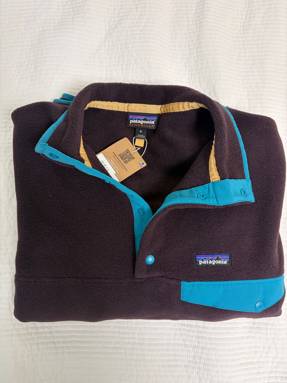 파타고니아 신칠라 옵시디언 플럼 m 새상품 상품이미지1