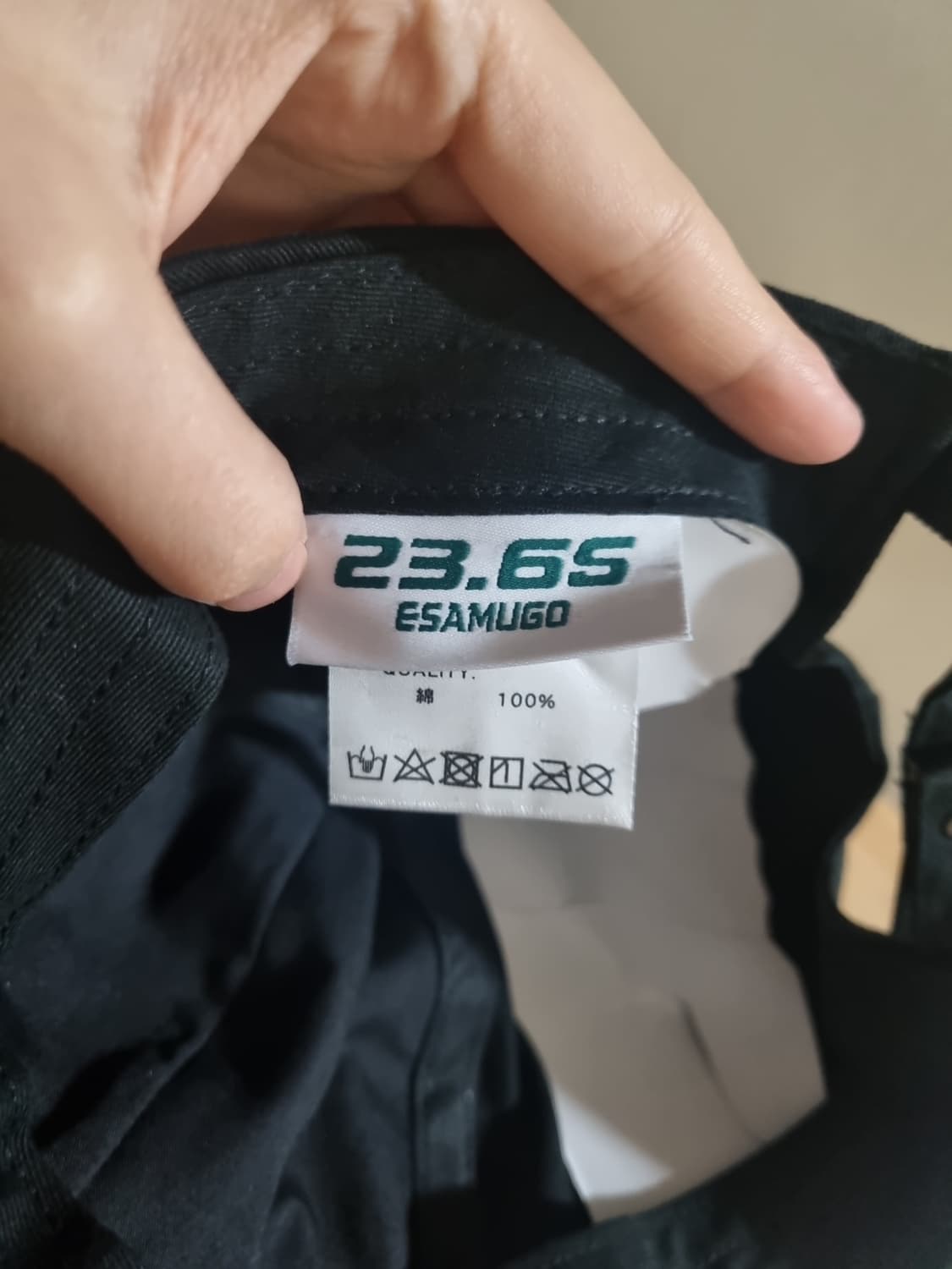 23.65 블랙 볼캡 모자 (택달린 새상품) 상품이미지5