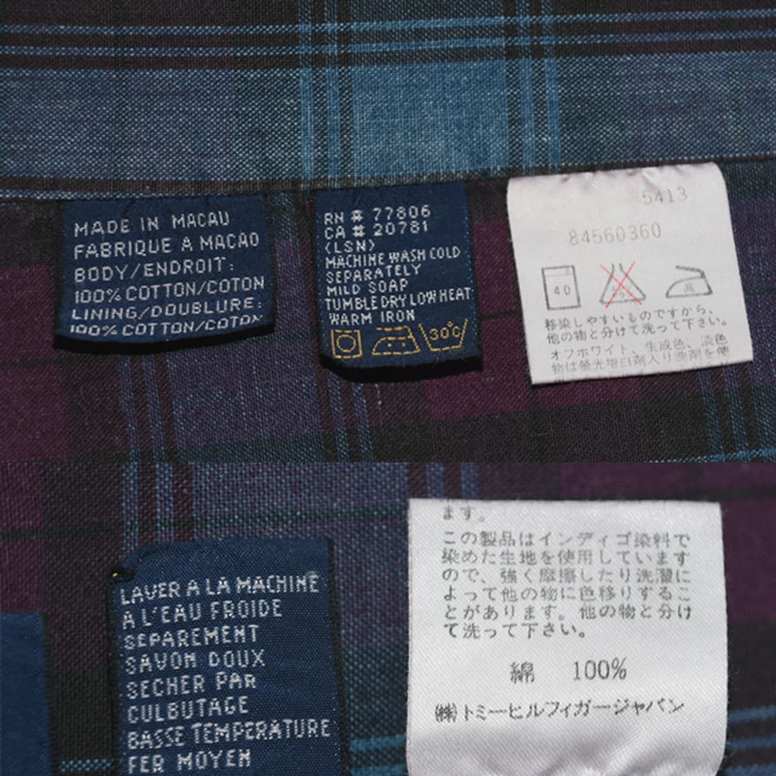 90s Tommy Hilfiger 데님워크커버올자켓 상품이미지10