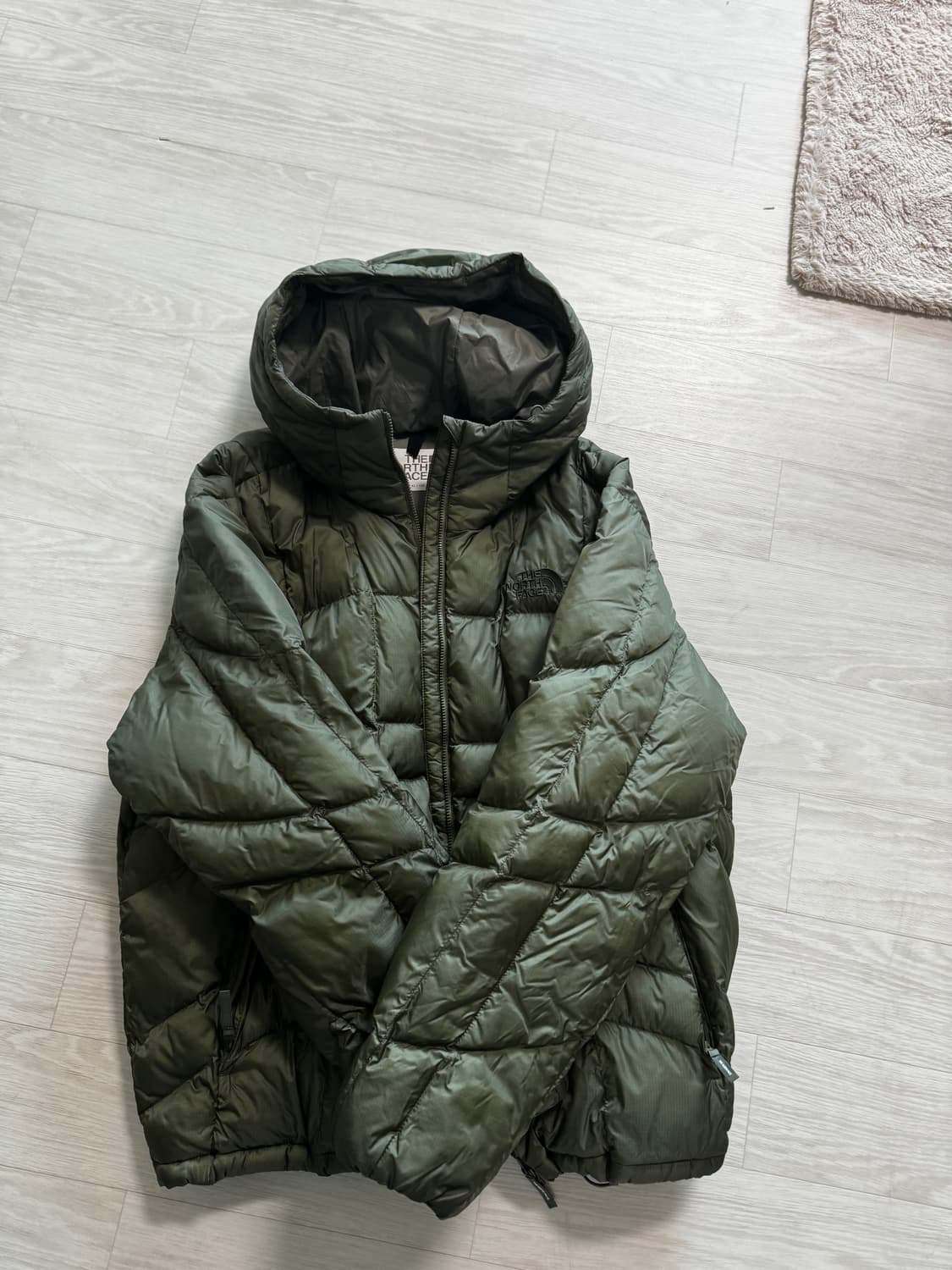 (XL) 노스페이스 웨이브 라이트 온볼 자켓 패딩 카키 상품이미지3