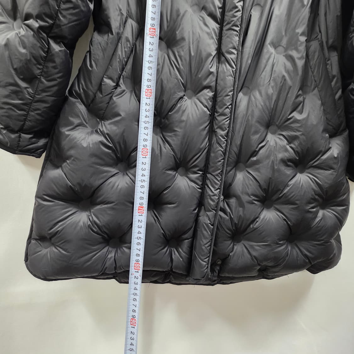 0722 KOOKAi쿠카이 니트카라 오리털 롱패딩 블랙 66사이즈 상품이미지5