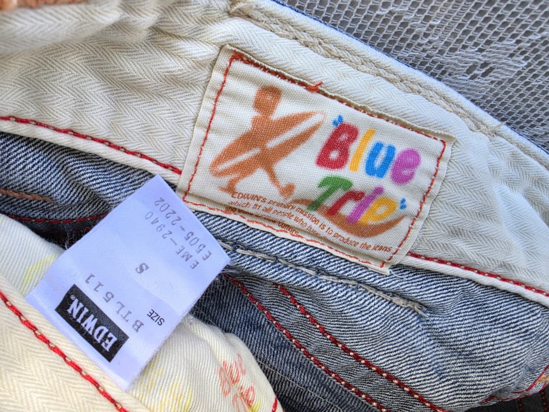 00s Y2K 에드윈 503 블루트립 부츠컷 (made in japan) 상품이미지7