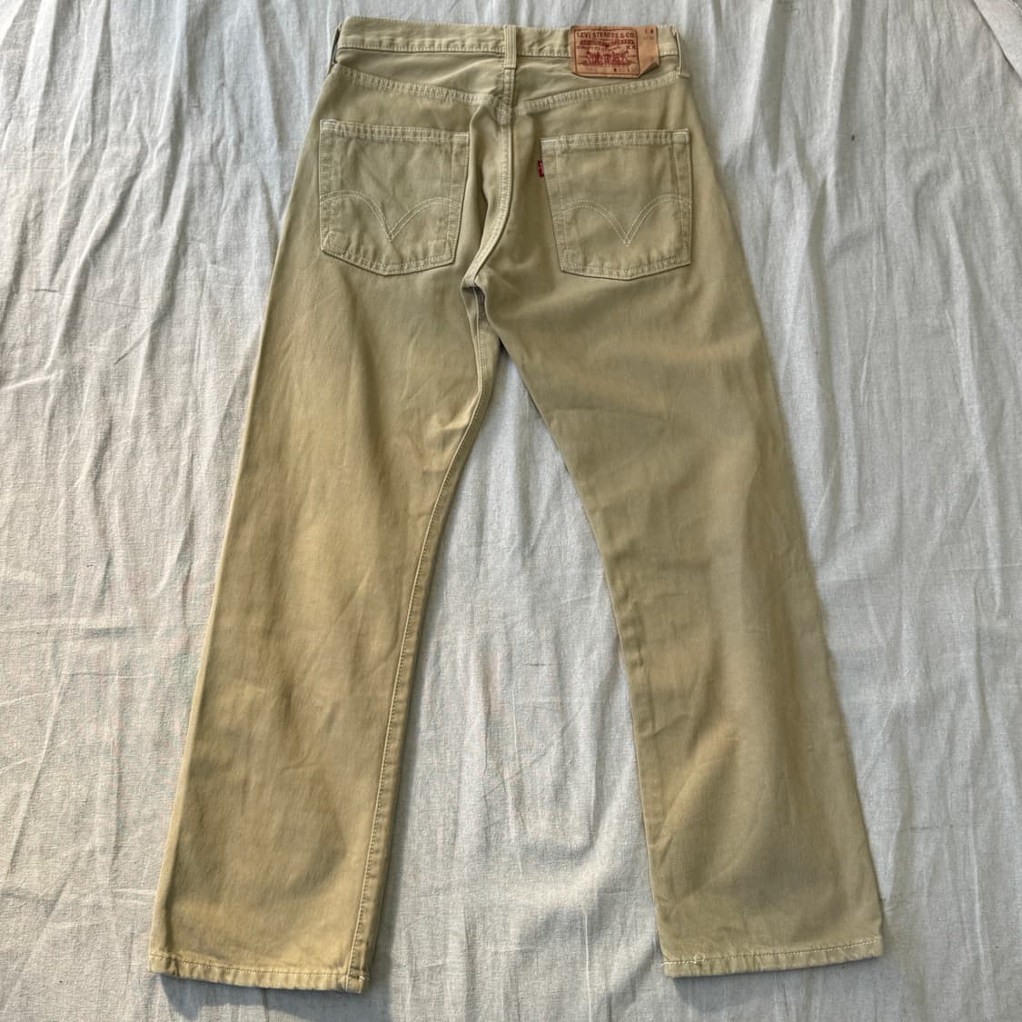 리바이스 00s 빈티지 베이지 코튼 501 30 상품이미지1