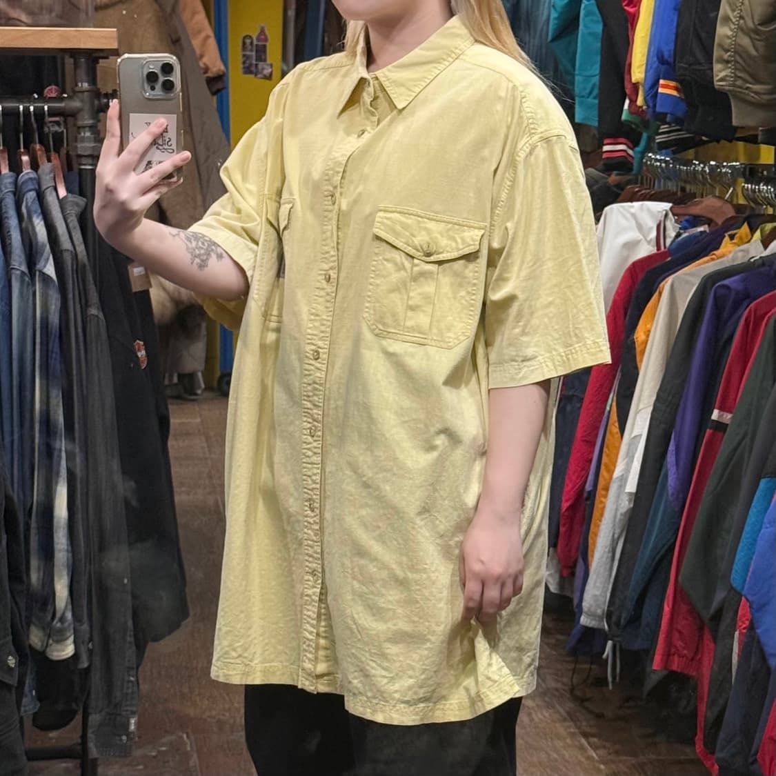 [HI] 칼하트 반팔셔츠 옐로우  상품이미지4