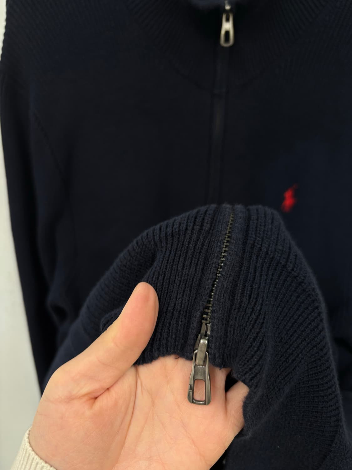 폴로랄프로렌 투웨이 울 니트 집업 상품이미지6