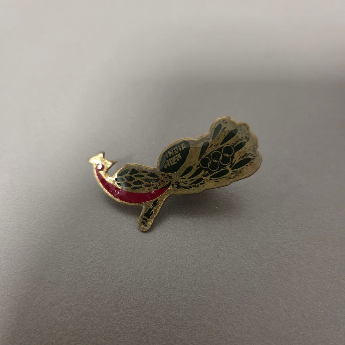 인도 올림픽 협회 공작새 뱃지 상품이미지1