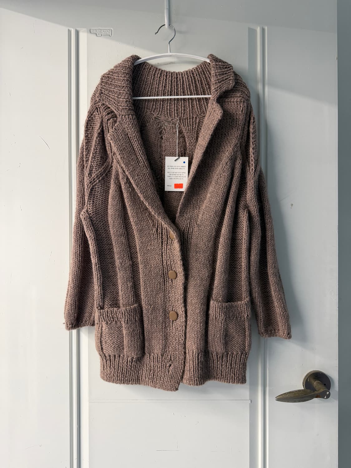 일본빈티지 헤비울 숄카라 가디건 스웨터 상품이미지6