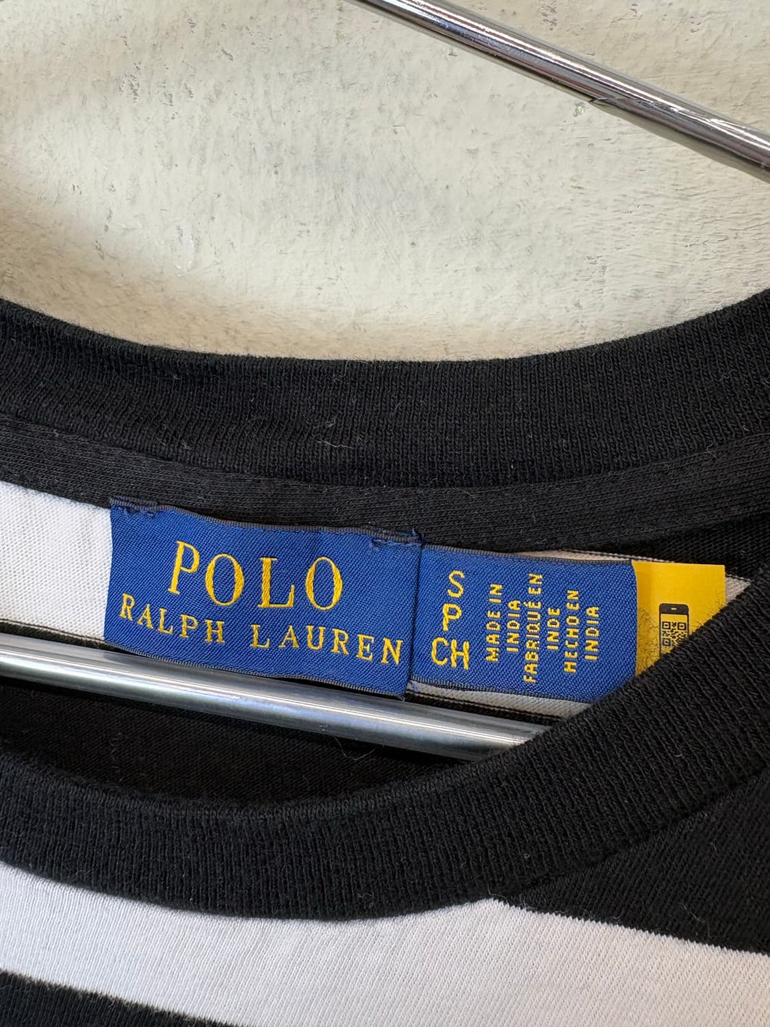 폴로랄프로렌 큐알라벨 스트라이프 RL 반팔티 상품이미지5