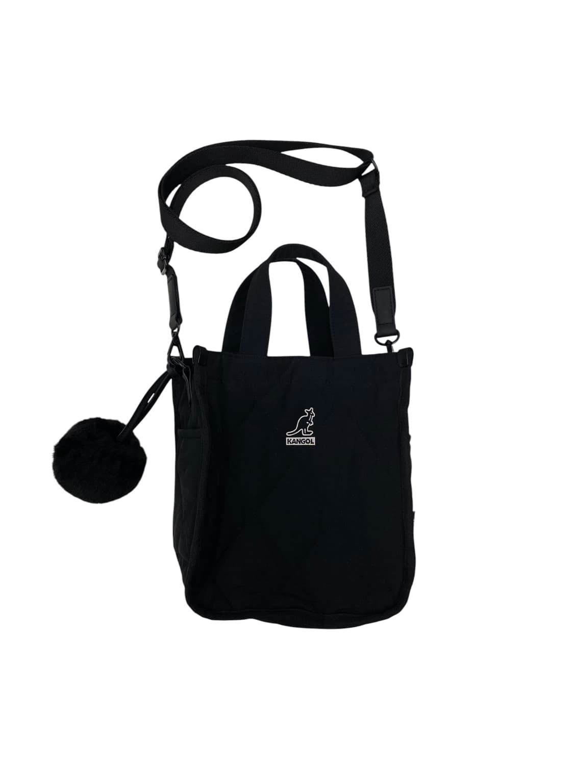 캉골 블랙 폼폼키링 숄더백 3way 상품이미지1