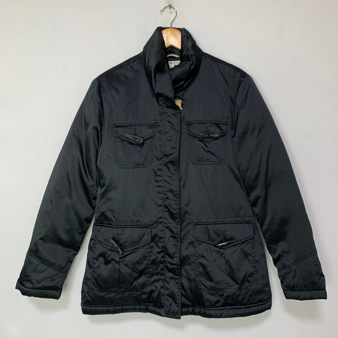타미힐피거 블랙 포켓 패딩 자켓 점퍼 빈티지 S 상품이미지2