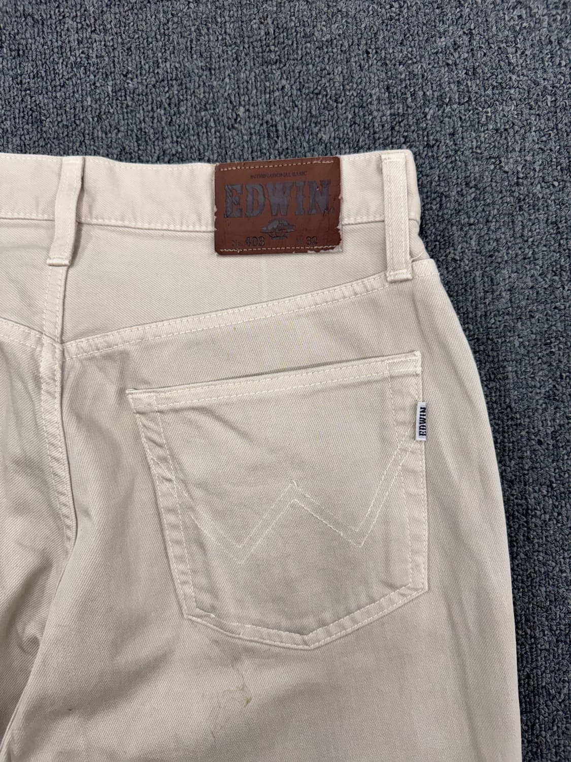 32)에드윈 403 빈티지 베이지 코튼 팬츠 상품이미지9