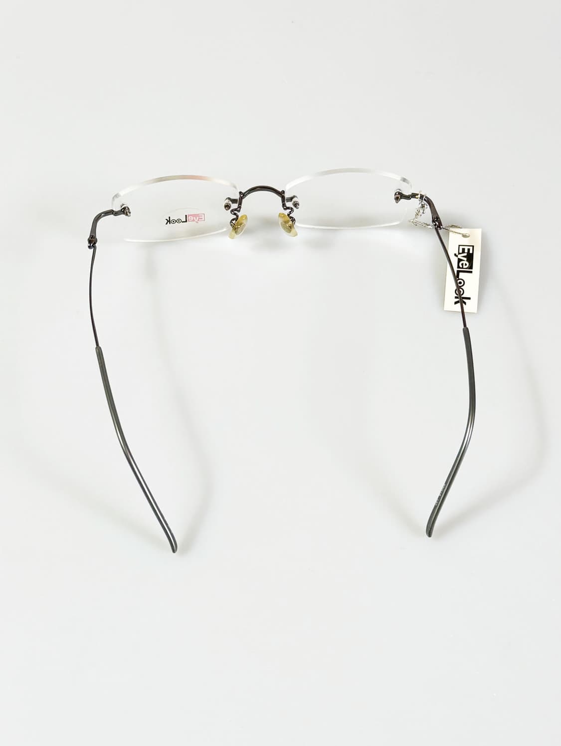 EYELOOK 무테 스퀘어 메탈 프레임 빈티지 안경 상품이미지5