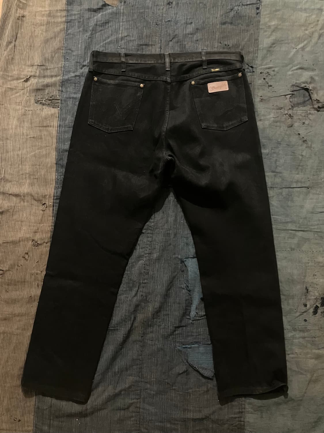 🇺🇸 90s USA 빈티지 랭글러 13MWZWK 블랙 데님 팬츠 상품이미지3