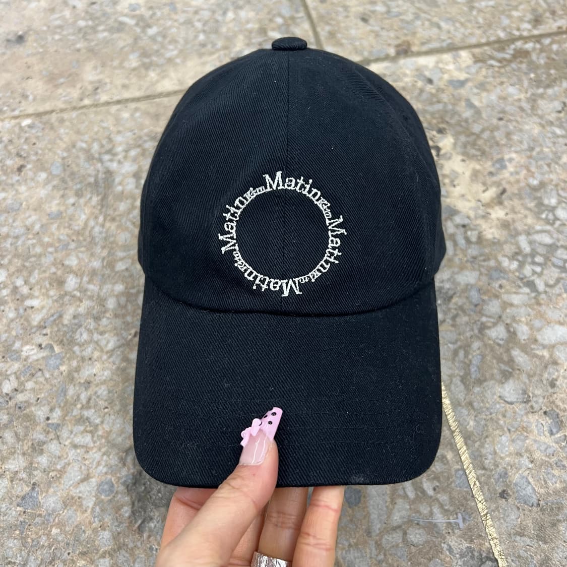 마뗑킴 블랙 볼캡 상품이미지2