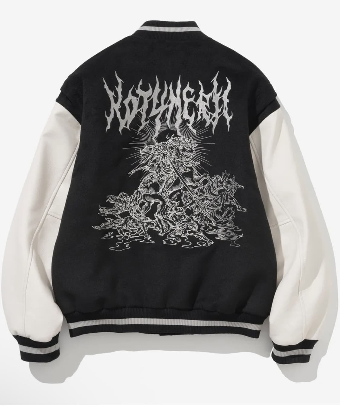 낫포너드 블랙 바시티 자켓 XL 상품이미지3