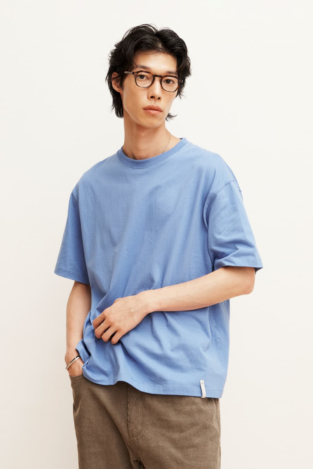 (S) Youth Leather Trim T-shirt 상품이미지4
