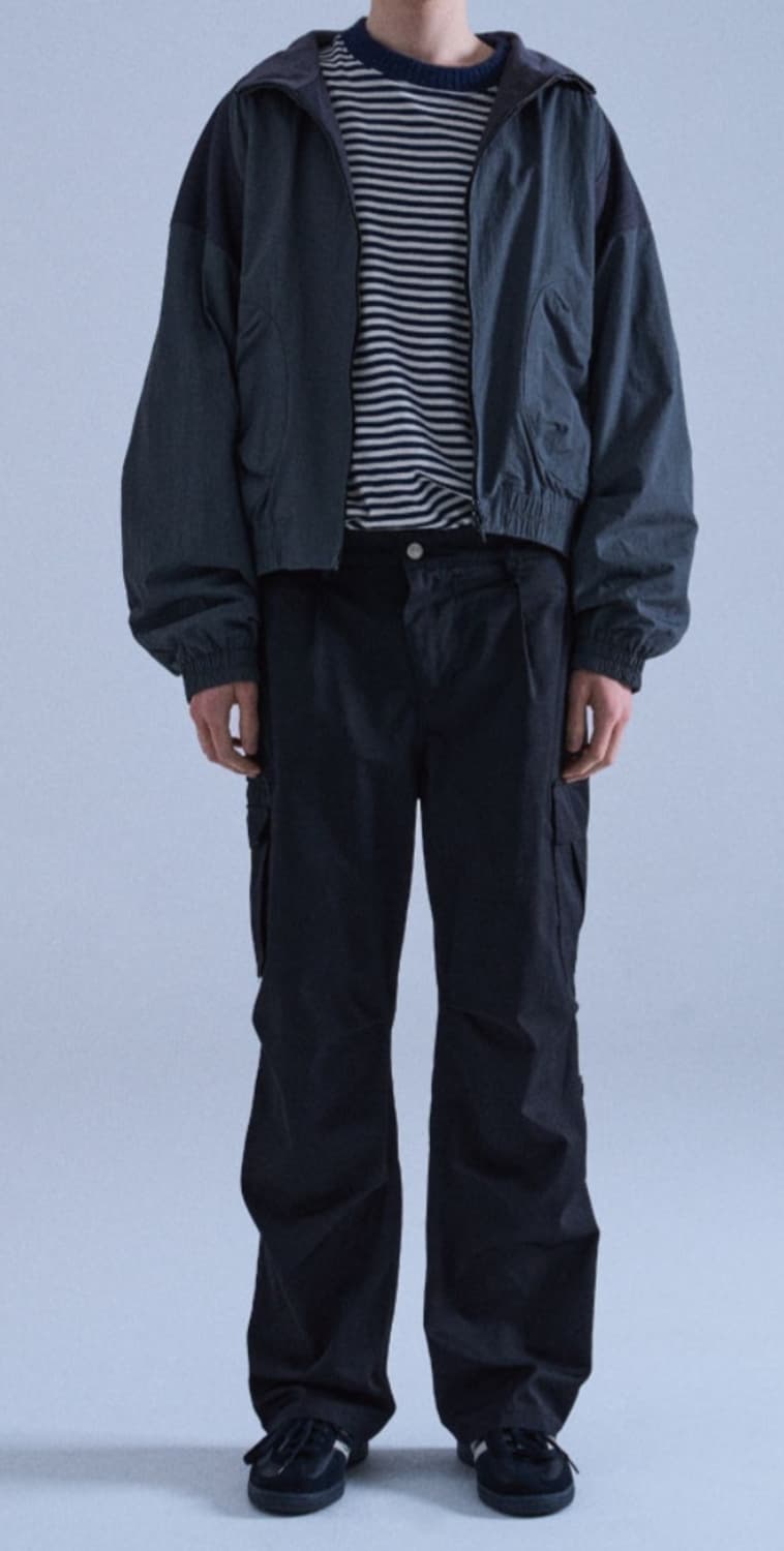 [ETCE] POST TRACK JACKET 바람막이 (GREY) 상품이미지4