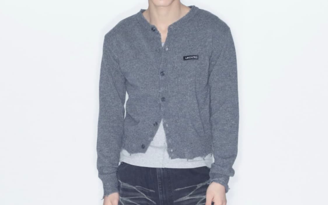 레씨토 울 가디건 그레이 상품이미지1