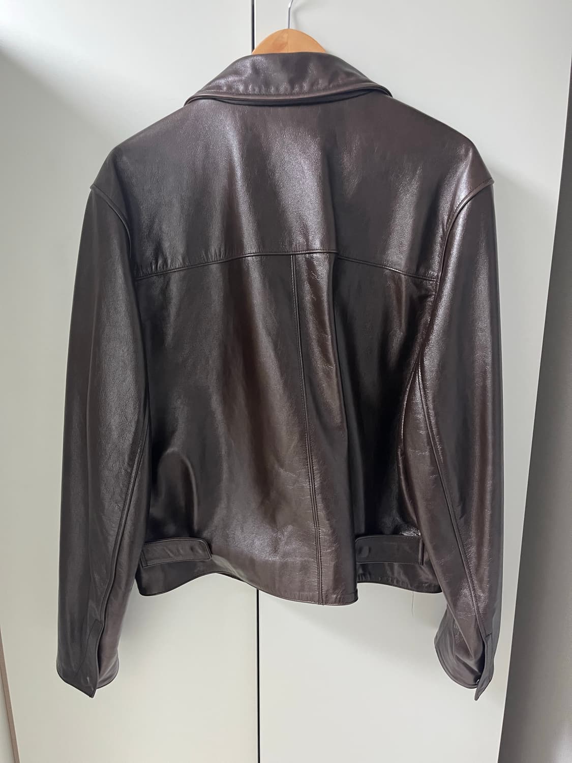 누마레 레더 자켓 다크브라운 L사이즈  상품이미지2