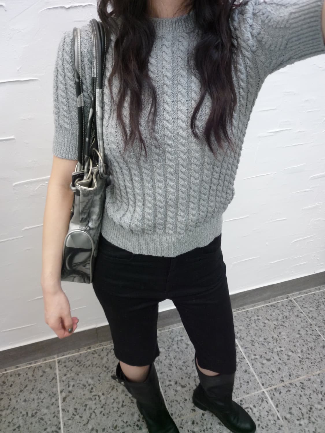 light grey knit 상품이미지3