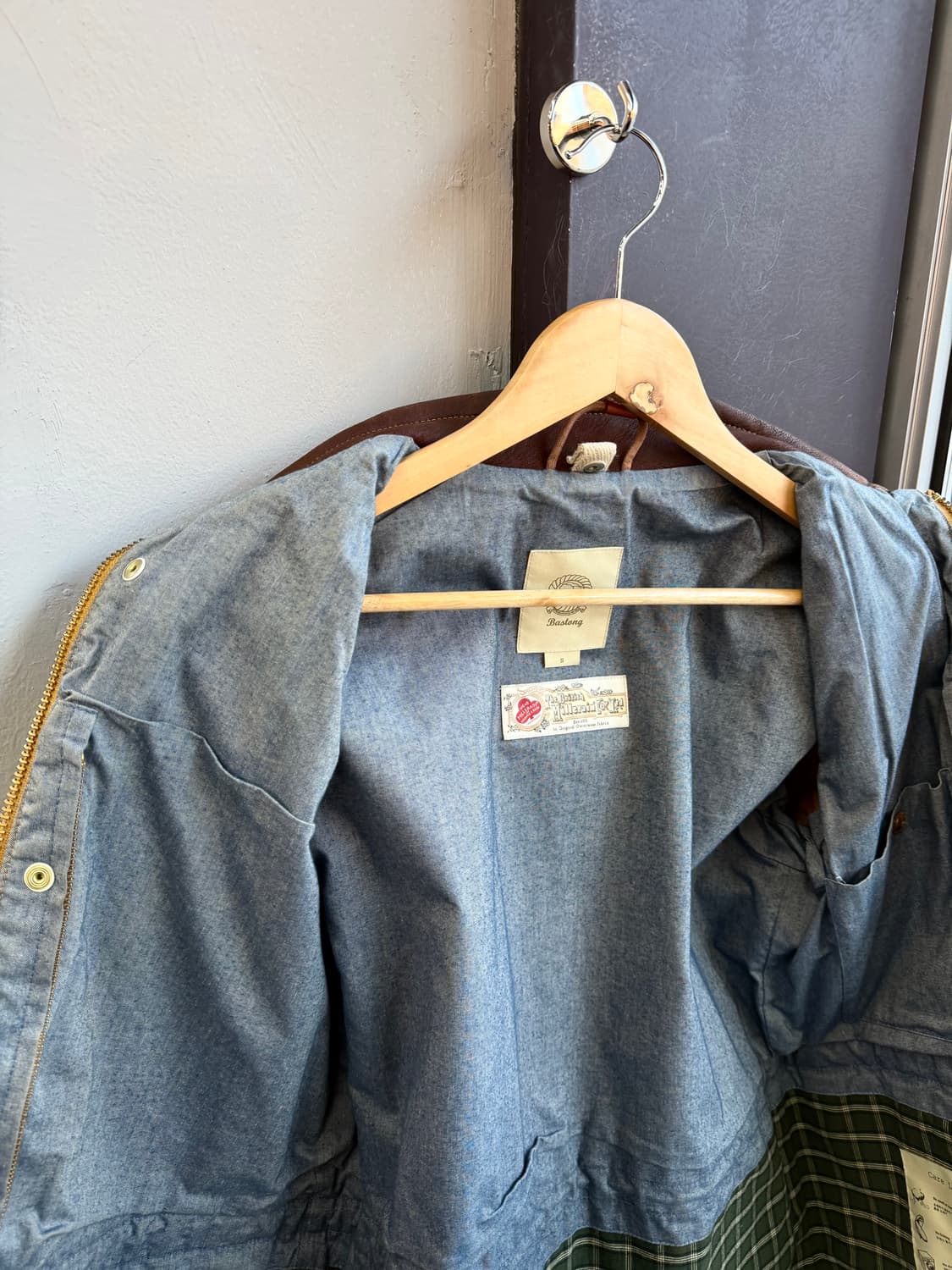 S/ 바스통 001 머스타드 왁스 자켓 상품이미지7