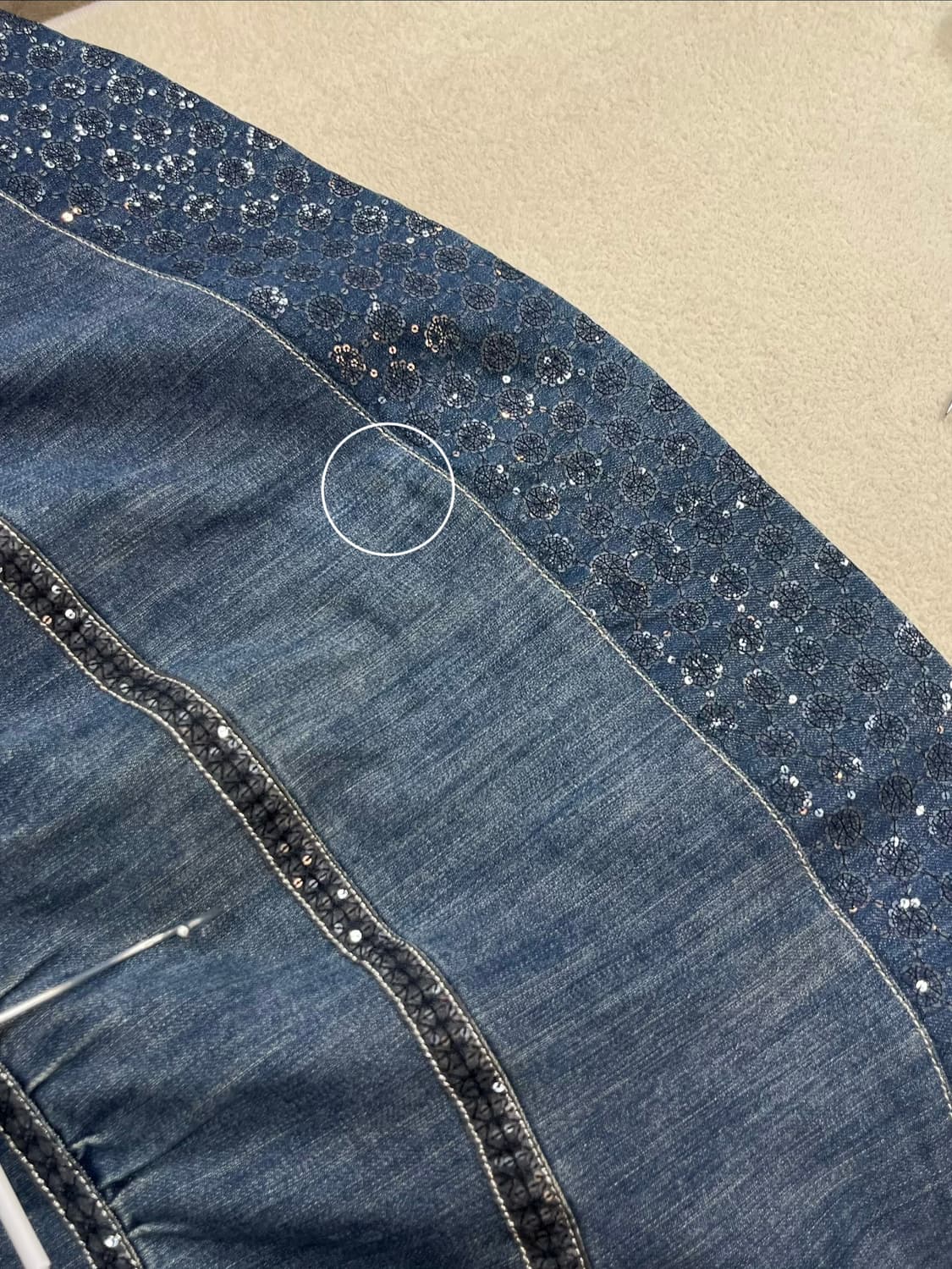 TO BE CHIC 리본 데님 스커트 상품이미지6