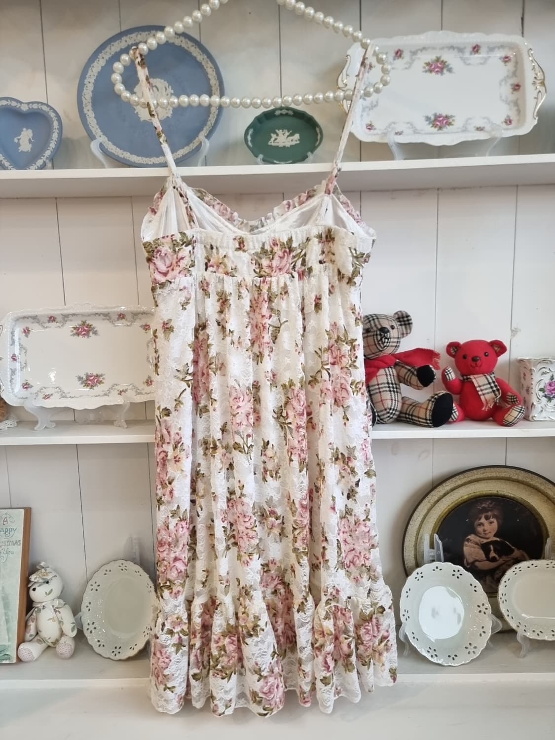 LIZ LISA 로즈 레이스 플라워 슬립 원피스 상품이미지5