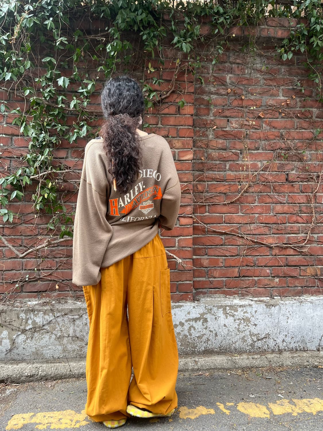 히피 에스닉 문양 벌룬 와이드 팬츠 상품이미지7