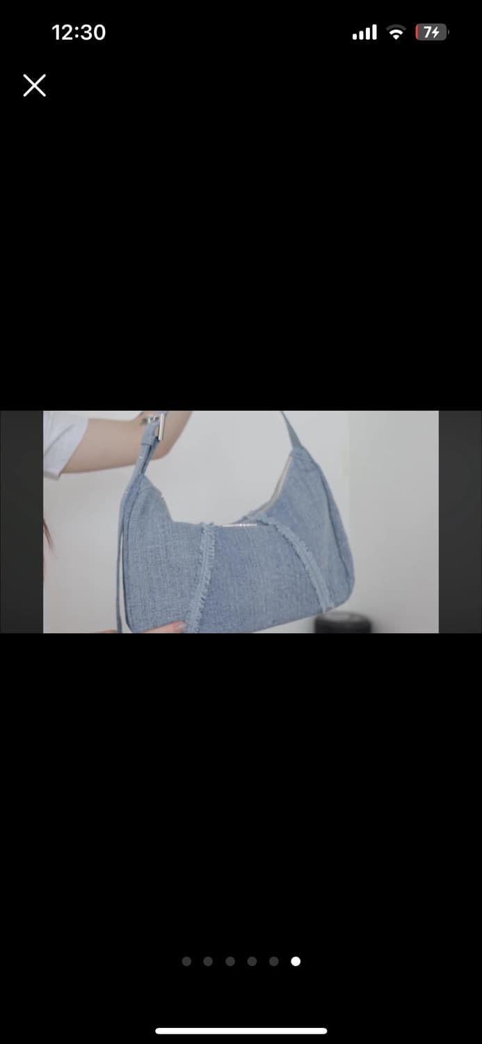 필인더블랭크 데님 호보백 (단종) 상품이미지6