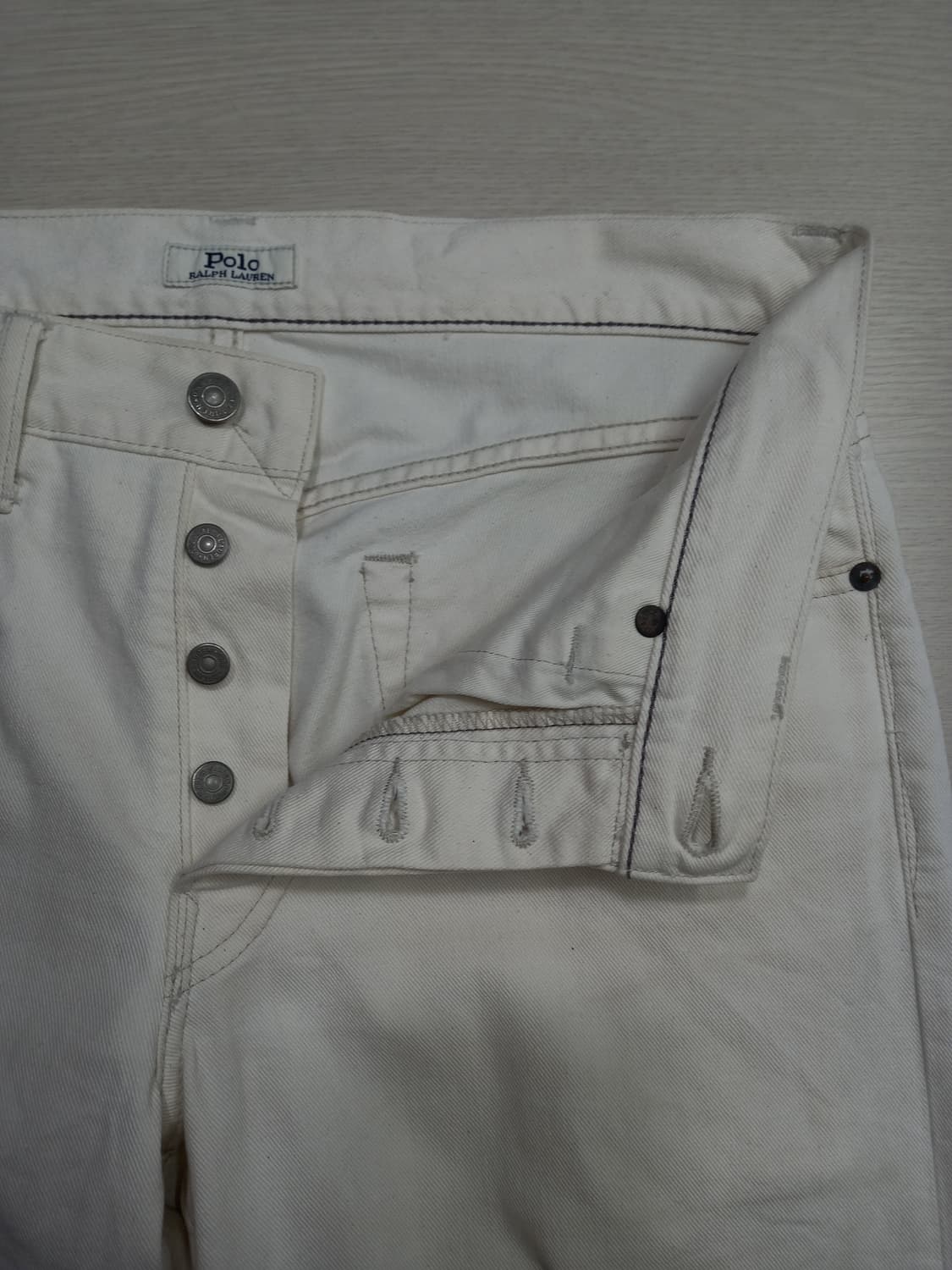 32 POLO Mexico 슬림일자진 크림 버튼플라이 32-257 상품이미지7