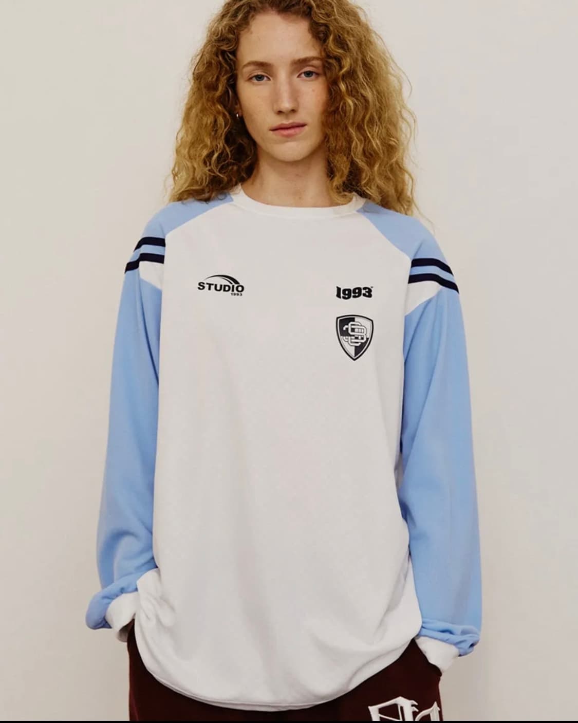 1993 빈티지 트랙 저지 롱 슬리브_화이트 상품이미지3