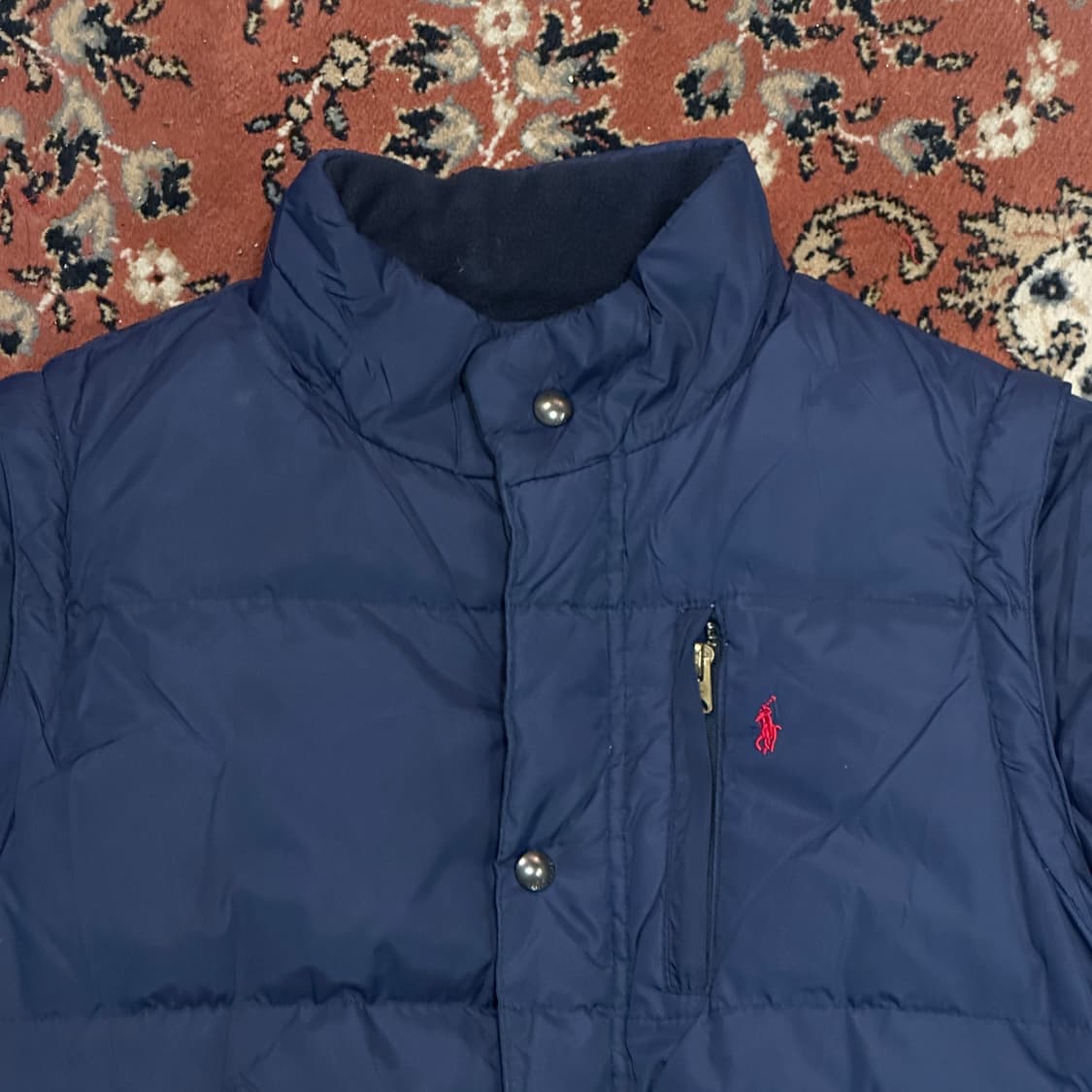 폴로 랄프로렌 크롭패딩 조끼변형 (S) 상품이미지3