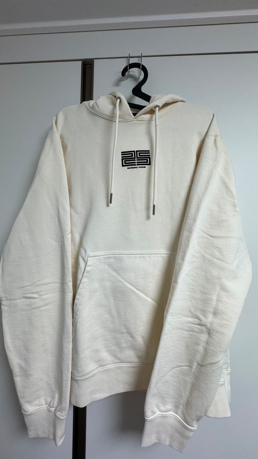 [M] 산드로 파리 아이보리 로고 후드 (기모X) 상품이미지1