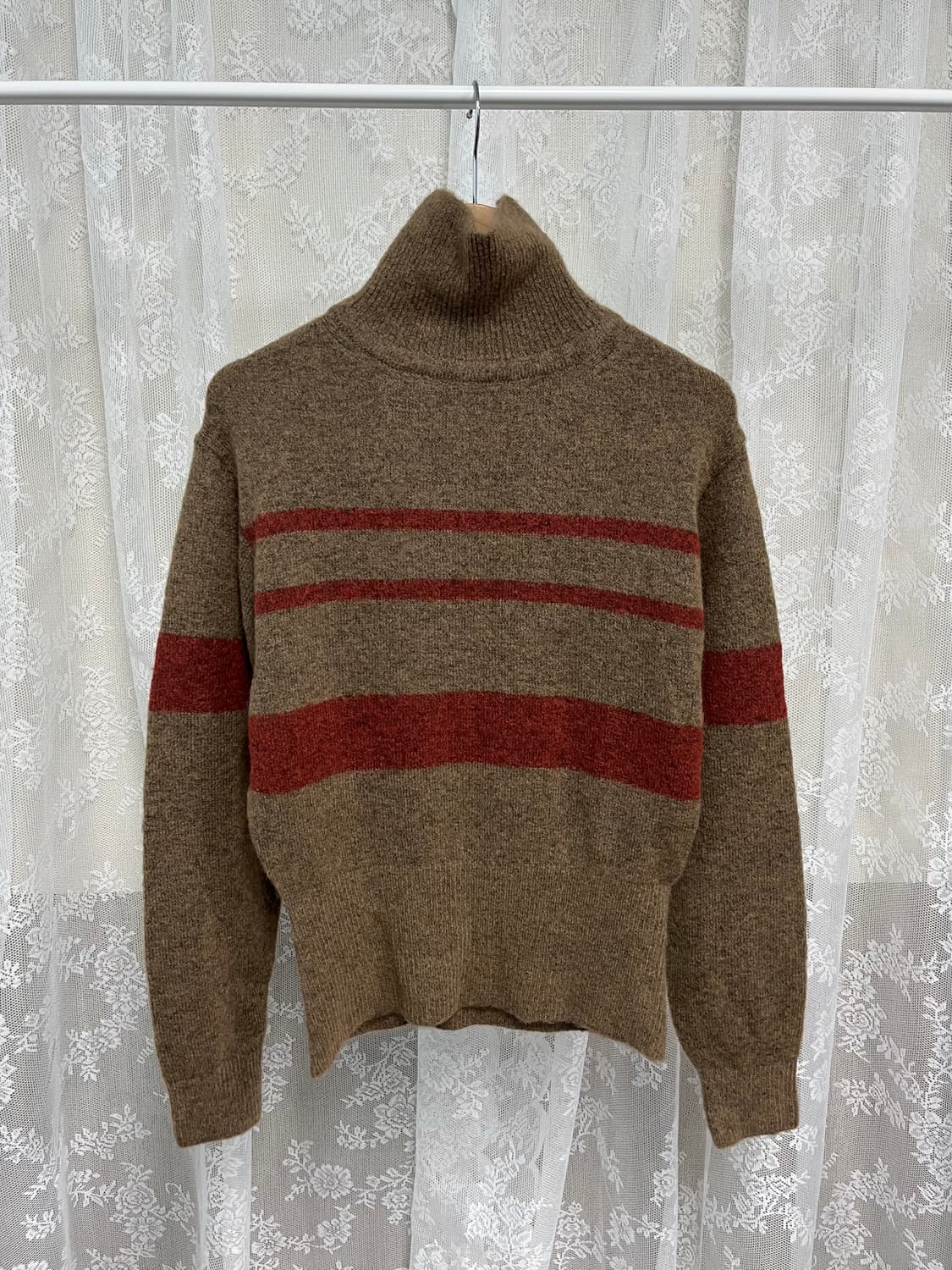 S) 새상품 엔오르 모헤어 터틀넥 니트 브라운 상품이미지1