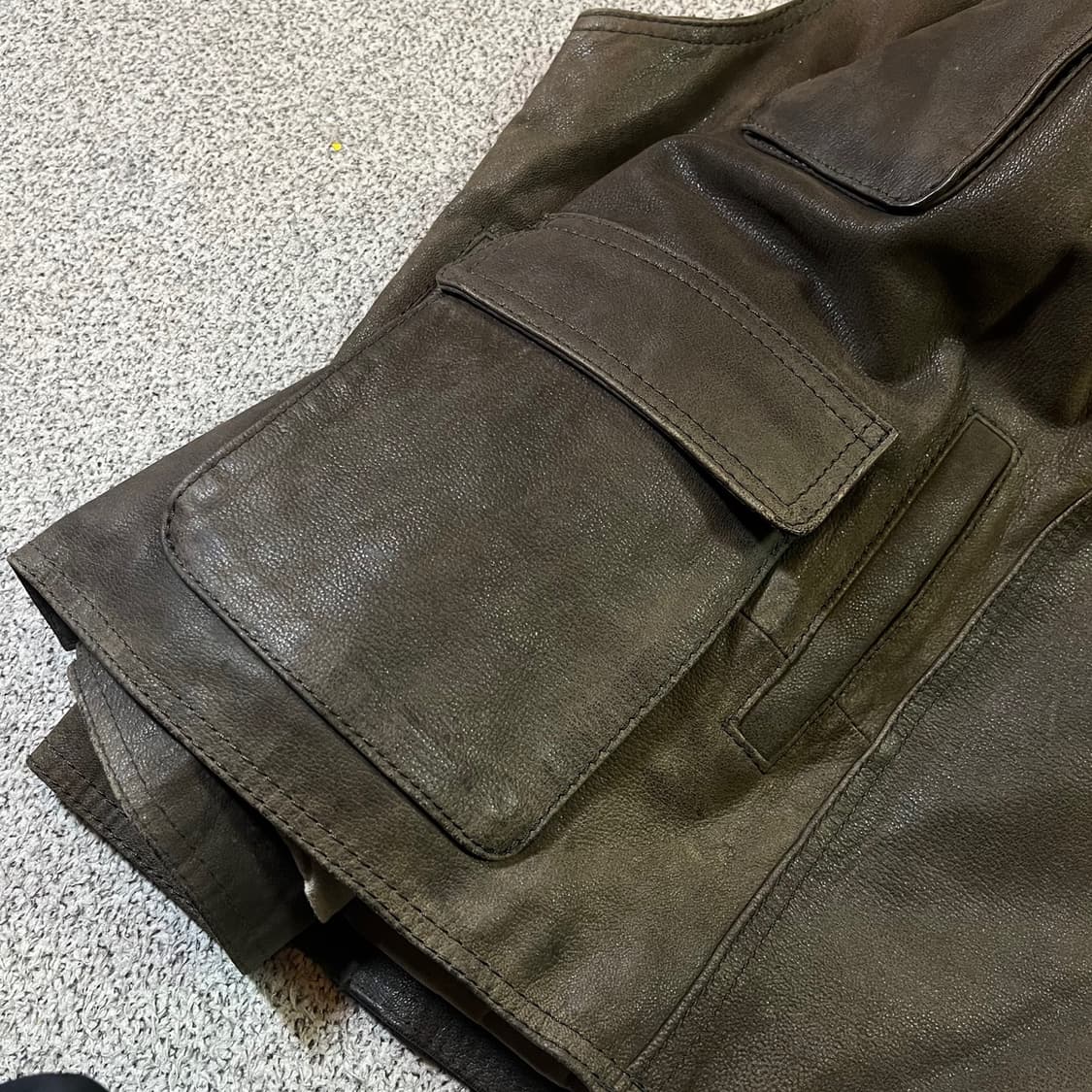 Vintage p&p 컴퍼니 가죽 베스트  상품이미지5