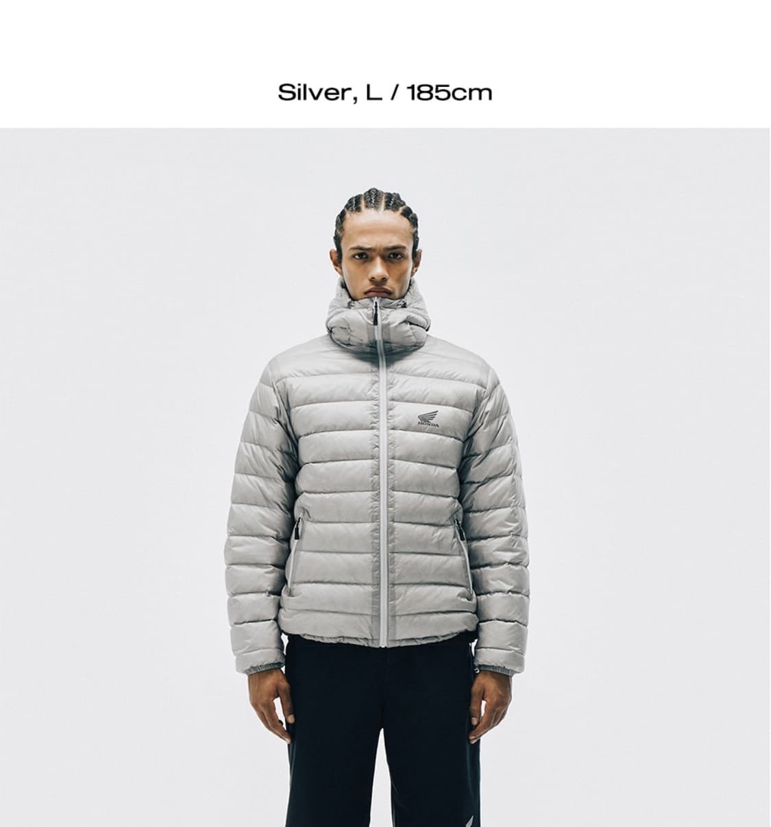 혼다 H-Tech 스톰 쉴드 파카 경량 패딩 라이트 그레이 M 상품이미지3
