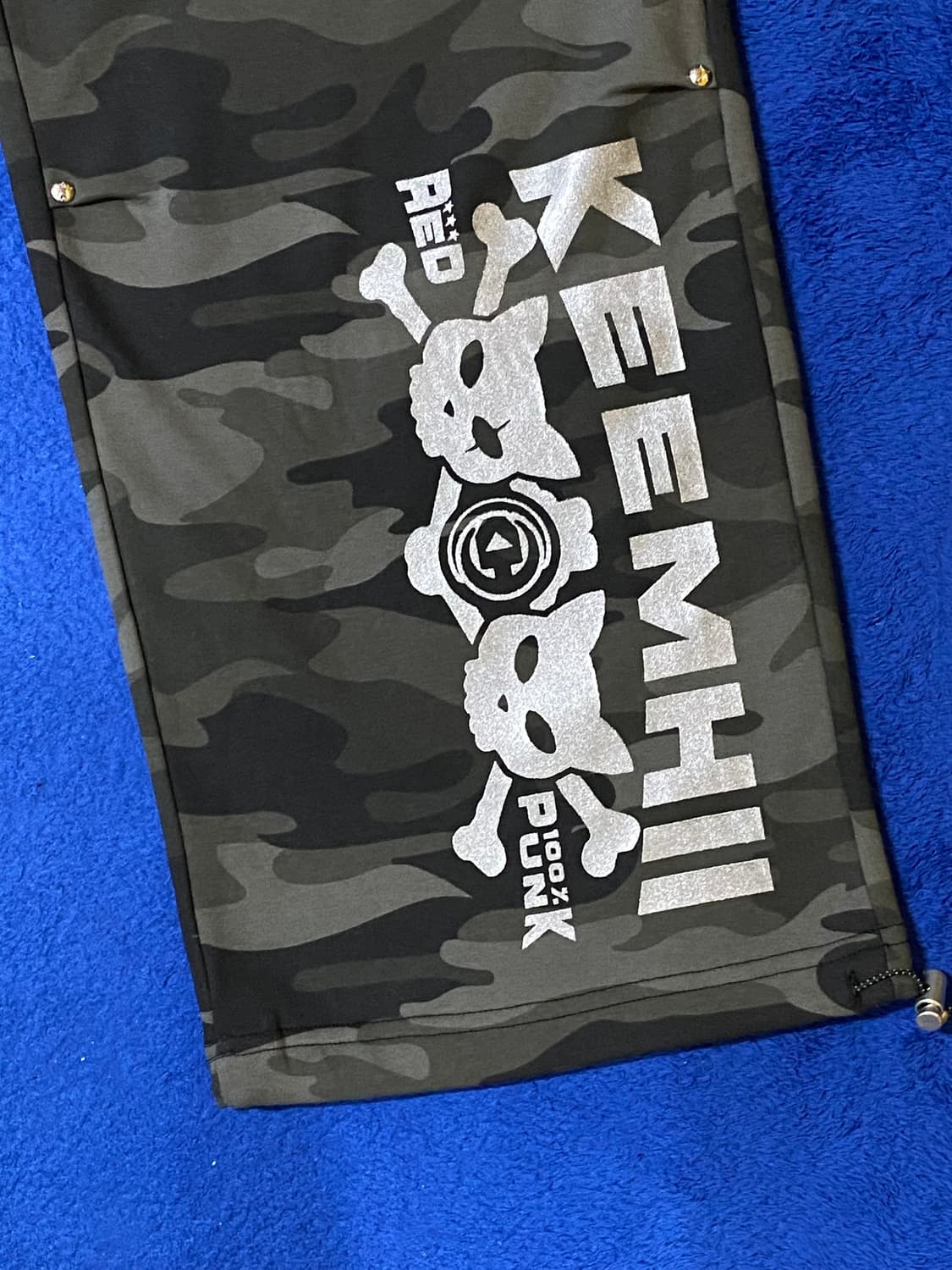 KEEMHII 카모 후드 y2k 집업 트레이닝 팬츠 세트 Free 상품이미지7