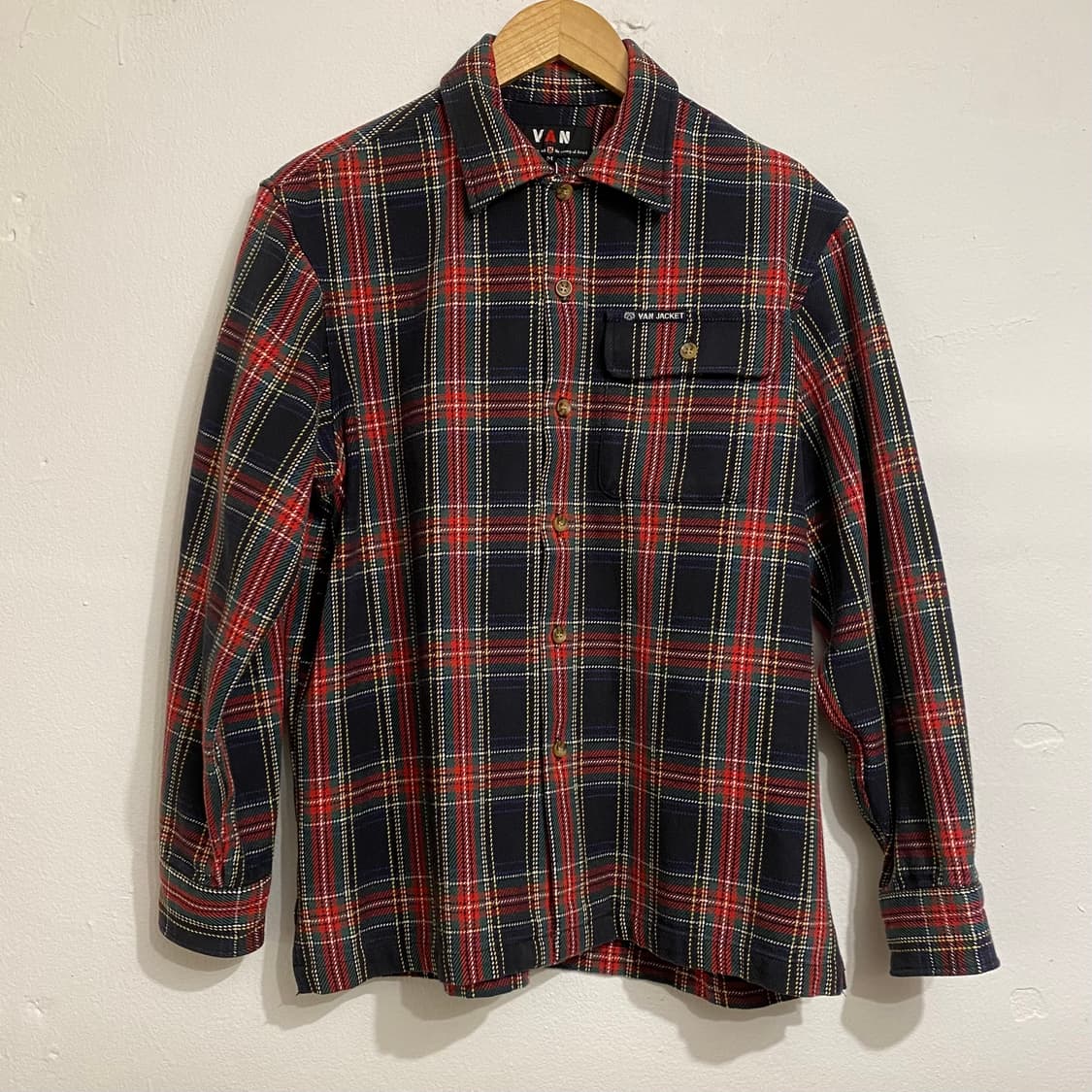 90‘s Van jacket 반 자켓 체크셔츠 상품이미지1