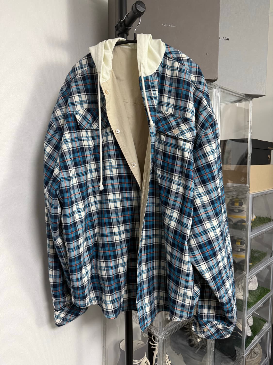 프로젝트지알 체크셔츠 1사이즈 4종 팝니다 상품이미지1