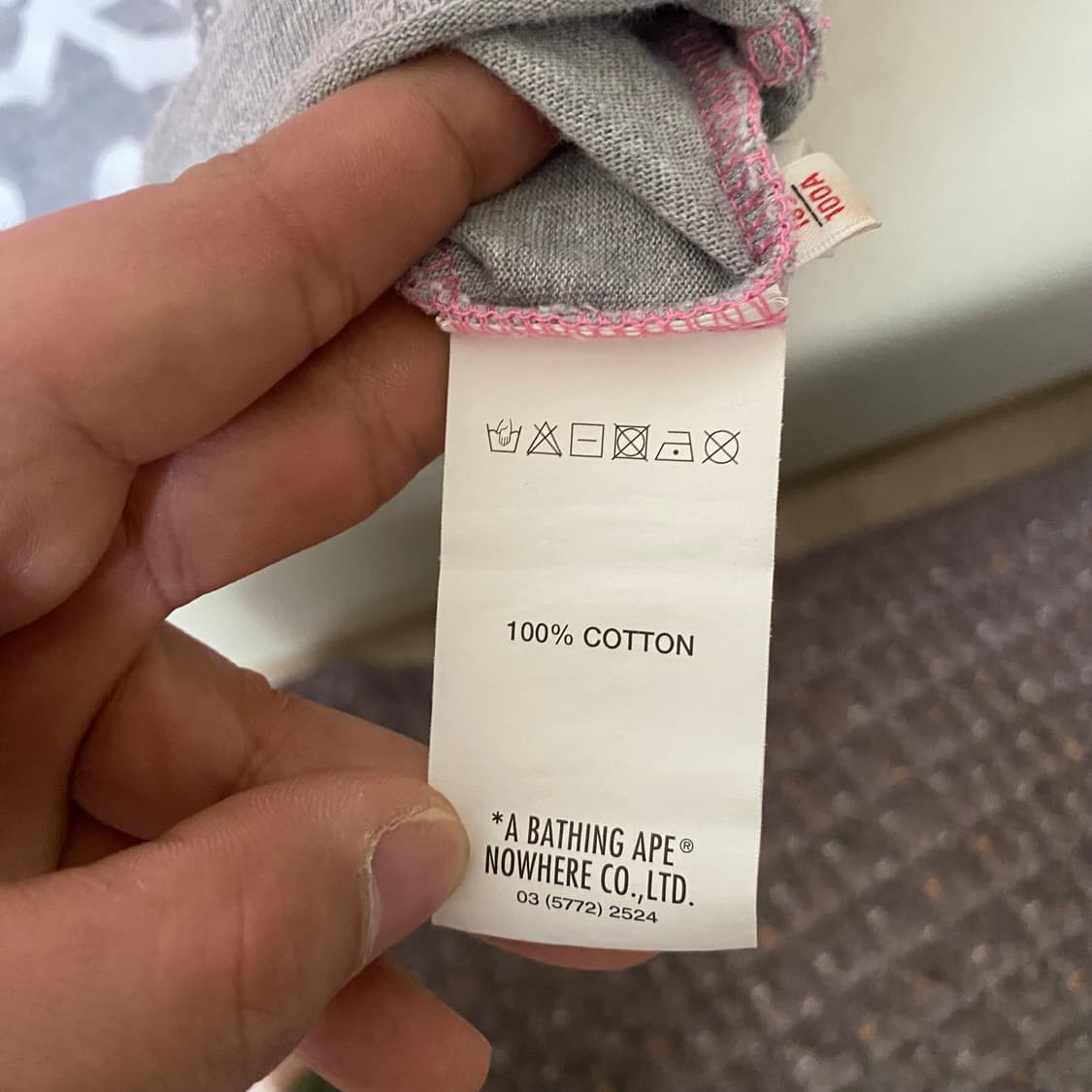 Aape 핑크 카모 반팔 티셔츠 XL 상품이미지6