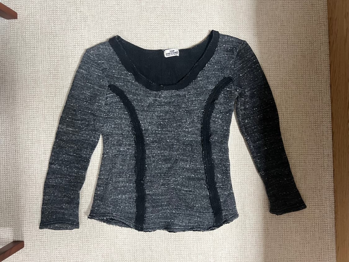 탑드레싱 여성 니트 그레이 상품이미지1