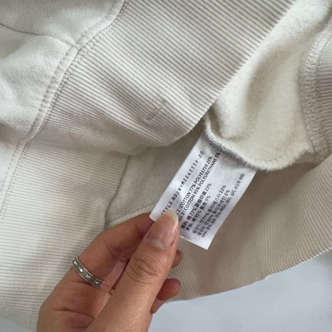 Who A U 후아유 캘리포니아 아이보리 후드집업 상품이미지7